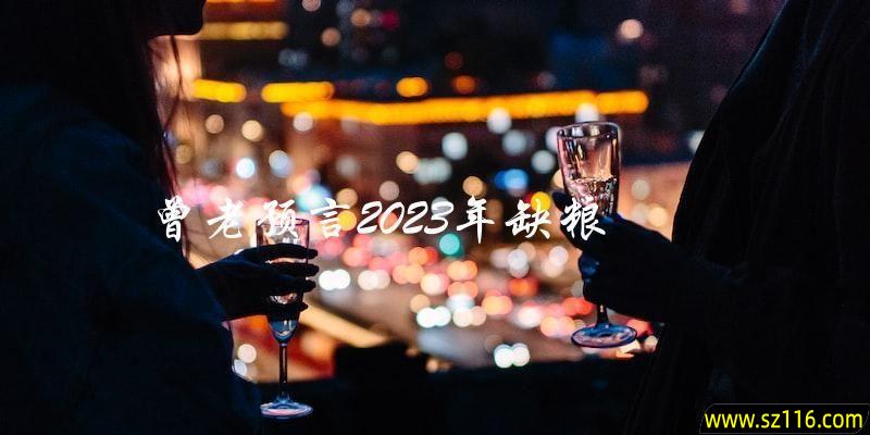 曾老预言2023年会出现粮食短缺吗？