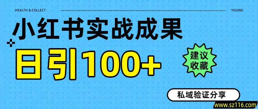 实战成果！小红书图文引流日引100+私域流量经验分享